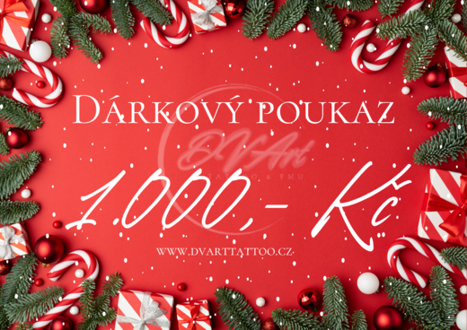 Dárkový poukaz v hodnotě 1.000,- Kč