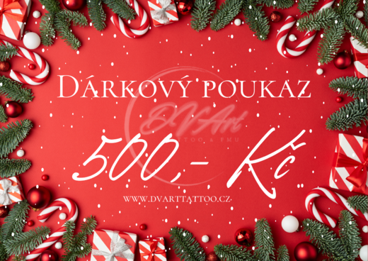 Dárkový poukaz v hodnotě 500,- Kč